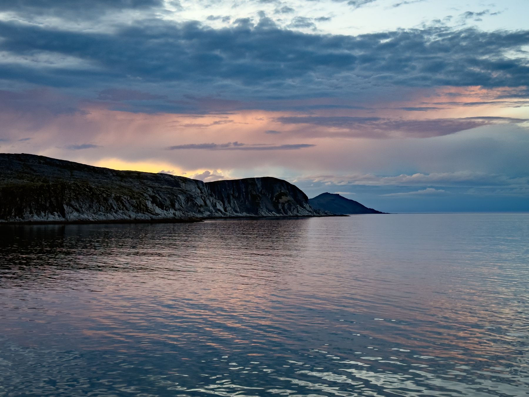 Sunset Off Coast of Mehamn